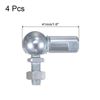 sourcing map 4pcs CS13 M8 Angle Ball Joint, M8x1.25 Right Hand Thread, A3-Steel Self-lubricating Ball Socket End Fitting