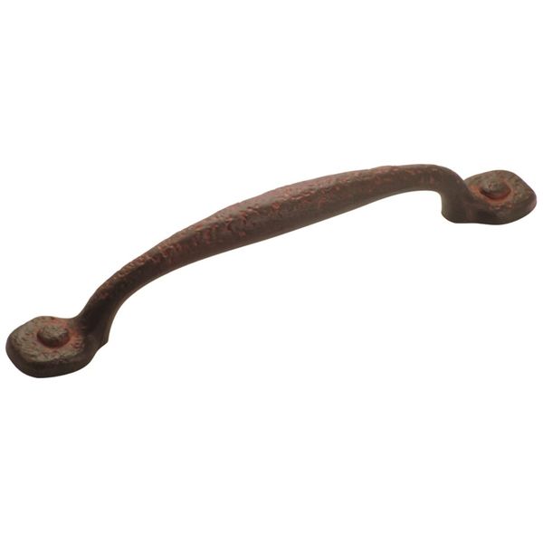 Hickory Hardware Solid Core Kitchen Cabinet Pulls, Luxury Cabinet Handles, Hardware for Doors & Dresser Drawers, 8 Inch Hole Center, Rustic Iron, Refined Rustic Collection