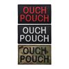 2 PCS AliPlus Ouch Pouch Patch Embroidered Patch Tactical Military Morale Patch Applique Fastener Hook and Loop(CP)