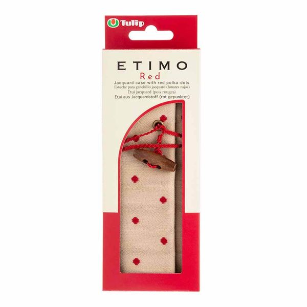 Tulip Crochet Hook, Red, Ecru, One Size