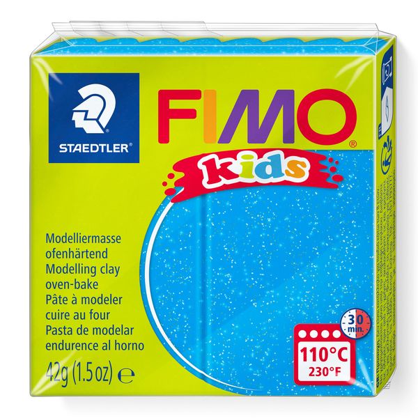 Staedtler - Fimo Kids - Modelling Dough Bread 42g Glitter Blue