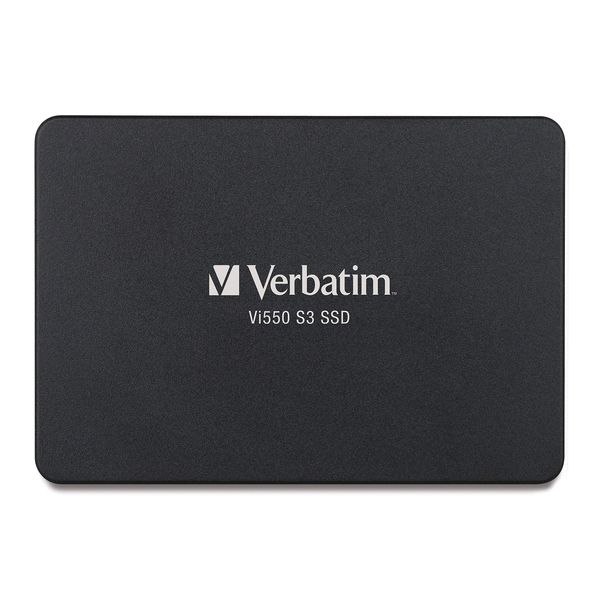 Verbatim Vi550 S3 SSD, internes SSD-Laufwerk mit 1 TB Datenspeicher, Solid State Drive mit 2,5'' SATA III Schnittstelle und 3D-NAND-Technologie, schwarz