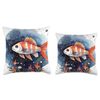 Tiger Barb Lover Starry Night Throw Pillow