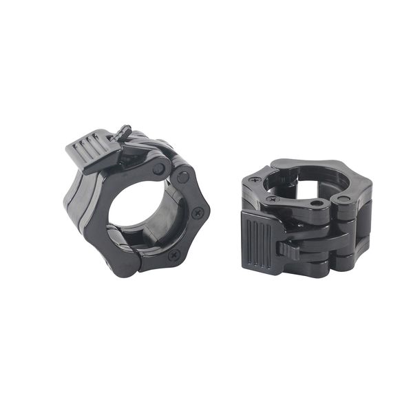 FitElite Olympic Barbell Collars (Set of 2) Quick Release Barbell Collars (Black)