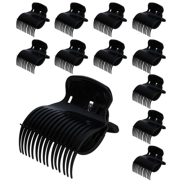 12 PCS Hot Roller Clips,Hair Roller Clips,Hair Clips for Rollers,Curler Clips,Hair Curler Clips,Clips for Hot Rollers,Hair Clips for Curlers,Hair Rollers with Clips,Roller Clips for Hair Root Lift