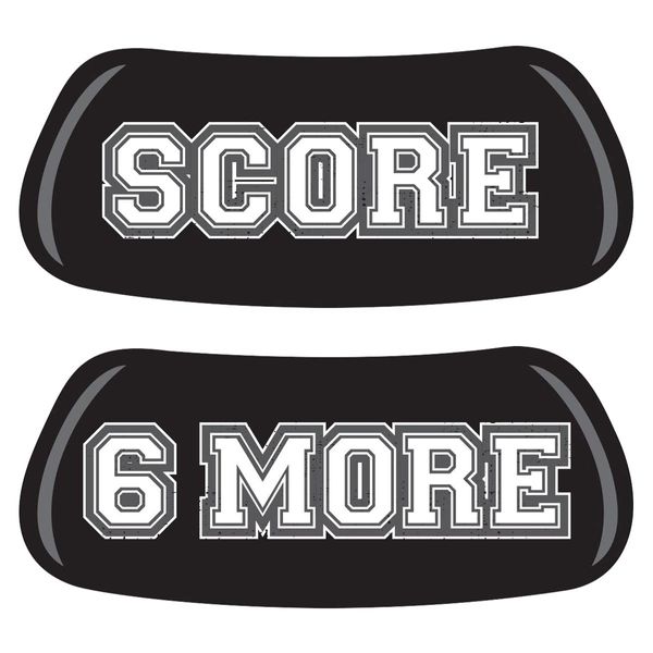 Anderson's Score 6 More Spirit EyeBlacks Set, 12 Pairs per Package, School Spirit, Spirit Gear, Sports Fan Gear, Football Cheerleader Accessories, Homecoming