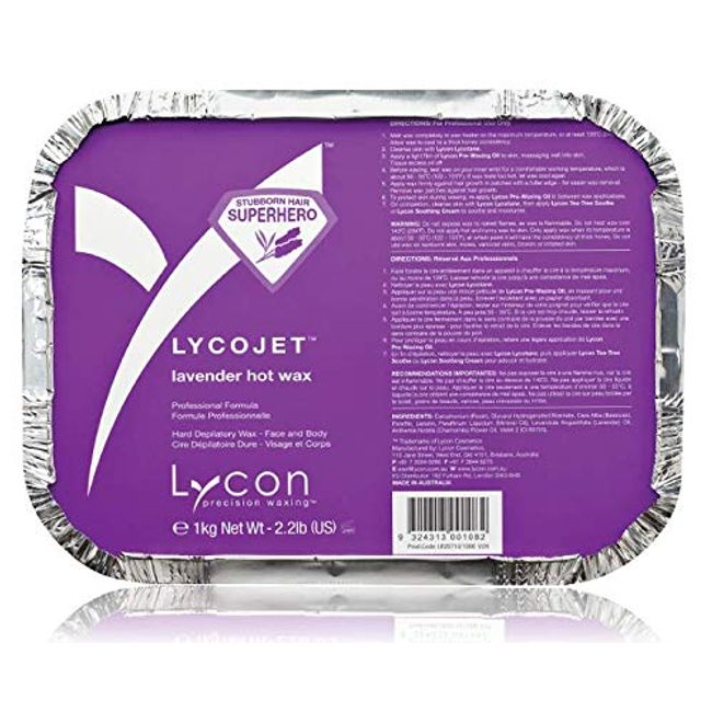 Lycon Wax ~ LYCOJET LAVENDER 1kg / 35oz Strip-less Wax