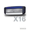 Dorco Pace 3 - Three Razor Blade Shaving System- Value Pack - 16 Cartridges (No Handle)