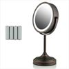Ovente Tabletop Makeup Mirror 7 Inch 7X  Antique Bronze MCT70ABZ1X7X