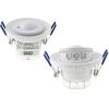 HUBER Motion 66HF Motion Sensor 360° for Indoor Use - Easy to Adjust - Flush-Mounted Motion Sensor Ceiling Motion Sensor Suitable for LED 3-Wire Technology