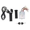 Motor Brushed Speed Controller, 24V 350W Brushed Speed Regulating Motor Controller 22mm Lock Display Throttle Handle Kit Motor Brushed Speed Controller