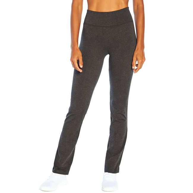 Bally Total Fitness Women's Standard The Legacy Tummy Control Pant, Heather Charcoal, Medium