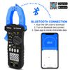 Bluetooth Clamp Multimeter, Kethvoz TRMS 6000 Counts Pliers Multi Tester, Auto Range Pliers Ammeter NCV Voltmeter with Continuity Diode Ohm Frequency Capacitance Meter KE-7200APP