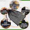 5 PCS Small Mesh Bags Drawstring Bag Camping Green Change Nylon Mesh Drawstri