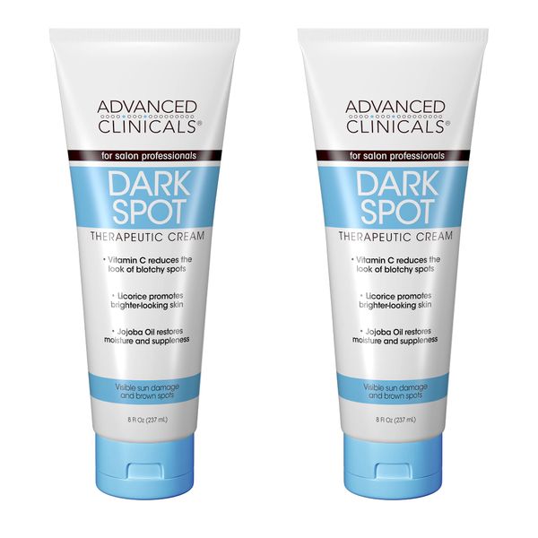 Advanced Clinicals Dark Spot Vitamin C Cream - Anti Aging Face, Hand, & Body Moisturizer (2-Pack)