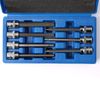 7pc Extra Long Hex Bit Set | SAE Standard 3/8" Drive Allen Socket Kit