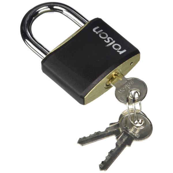 Rolson 66407 Padlock, Black, 50 mm