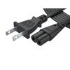 Pwr AC Cable Replacement Power Cord 2 Prong 6 Feet (Black)