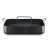 KitchenAid 16" Hard Anodized Roaster with Rack - Midnight Black