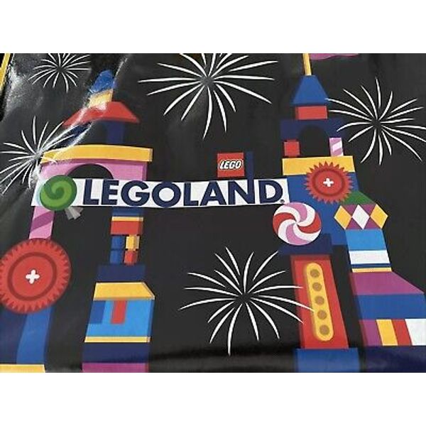 Legoland FLORIDA Large Reusable Shopping Bag Larger Counter Navy Blue 22" x 19"