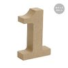 Wooden Object Cut Letter 1 Number M Size Approximately 9cm