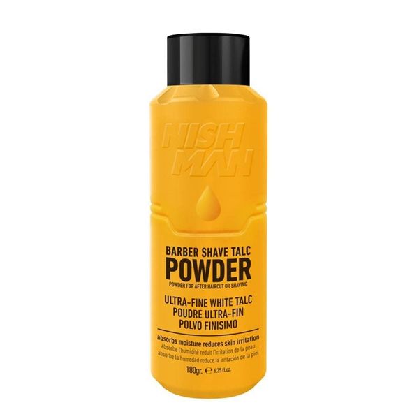 NISHMAN Barber Shave Talk Powder 180 g - Shaving Powder for Barbers and Hairdressers - Perfect Shaving Experience, Pleasant Pre-Shave & Smooth Shaving Results