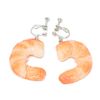 Food Sample Earrings (Silver) Shrimp, Silver