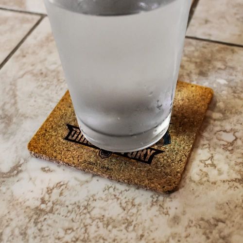 Power Rangers Dino Fury Gold Ranger Low Profile Novelty Cork Coaster Set