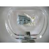 Taymor 01-303 Lucite Towel Ring & Polished Chrome Hanger