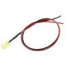 Yellow Diffused Lens Prewired 5mm LED 20cm 12V