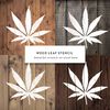 Weed Leaf Stencil - Pot Leaf Stencil, Weed Leaf, Weed Stencils, Stencil Weed Leaf, Marijuana Stencil