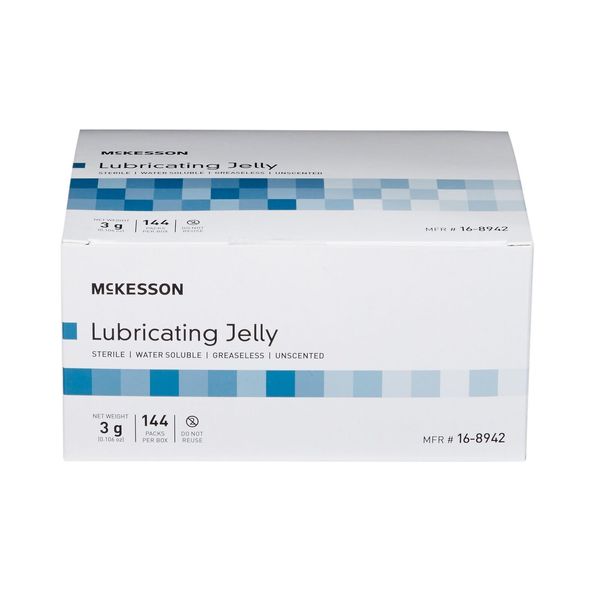 Lubricating Jelly McKesson 3 Gram Individual Packet Sterile #16-8942, 1BX/144