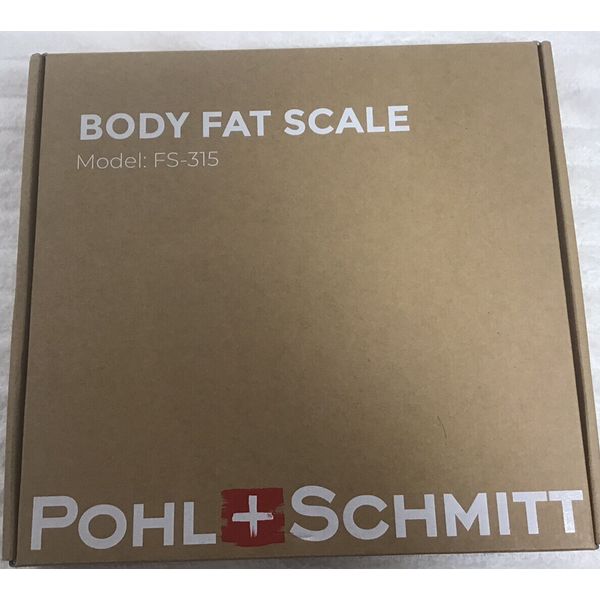 Pohl Schmitt Body Fat Bathroom Scale, Smart Bluetooth Digital Scale, 400 lbs New