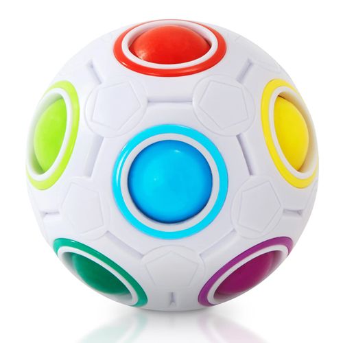 Vdealen Magic Rainbow Puzzle Ball- Fidget Ball 10D Puzzle Game Brain Teaser Toy for Boys- Birthday Party Easter Christmas Stocking Fillers Gift Toy for Kids Teens Adults