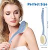 zxbaers 2PCS Shower Brush with Long Handle, Soft Non-Slip Bath Brushes, Back Scrubber for Shower,Suitable for Men and Women
