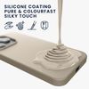 kwmobile Smartphone Case for iPhone 15 Plus Case - Shockproof Anti-Scratch Smooth - Silicone TPU Cream