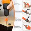 TYBYBB Countersink Wood Countersink Drill Bit with Countersink and Depth Stop Pre-Drilling Countersink Drill Bit Depth Stop Countersink Drill Bits Set Countersink Drill Bits for Wood Plastic