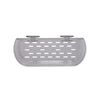 Croydex PA120632 Press 'N' Lock Suction Fit Long Basket, Silver