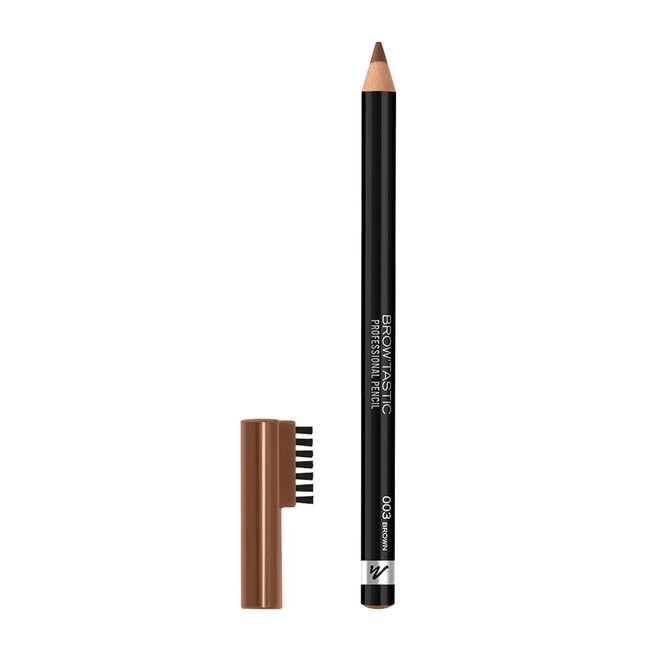 Manhattan Brow'Tastic Professional Pencil Fb. 002 Hazel, Augenbrauenstift mit integriertem Bürstchen, 1,4 g