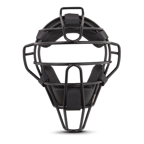 Wilson Hard and Soft (NPB High School Baseball) Referee Mask, Steel Frame, Titanium Frame/Black, black