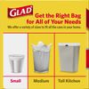 Glad Small Trash Bags - 4 Gallon White Trash Bag - 30 Count