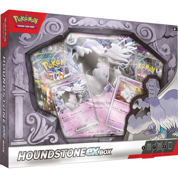Pokémon TCG: Houndstone ex Box - 4 Packs, Promos