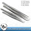 4 PACK Tweezers Long Set Craft Hobby Model Making Tools Household DIY Stainless