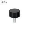 sourcing map M4 Thread Rubber Mounts, Vibration Isolators, Cylindrical Shock Absorber with Studs 15 x 8mm 8pcs