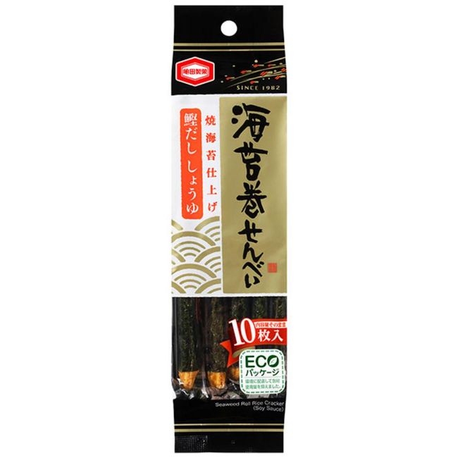 Kameda Norimaki Senbei Nori Seaweed Rice Crackers (Box of 12 Bags)