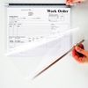 Store SMART - Clear Hanging File Folder with Two Sturdy Metal rods - 10 Pack - RHF231C-10
