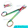 Rainbow/Multi 5-Crown Bee Bee Scissors 4.5" Curved Dental Surgical Instruments