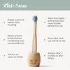 Wild & Stone Organic Baby Bamboo Toothbrush | Four Colours | Soft Fibre Bristles | 100% Biodegradable Handle | BPA Free | Vegan Eco Friendly Baby Toothbrushes