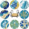 profit.relaxed Diamond Art Coasters Beginners DIY Diamond Beads Blizzard Pattern 8pcs