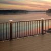 Deckorators 2-1/2 in. x 2-1/2 in. Weathered Brown Solar LED Post Cap